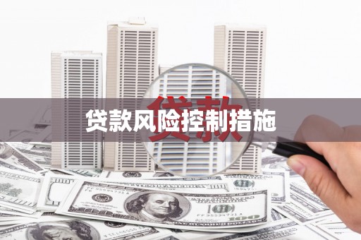 峨眉贷款风险控制措施