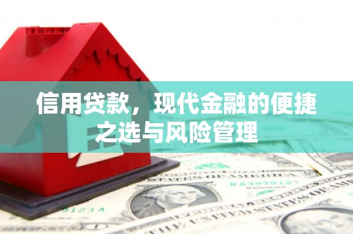 峨眉信用贷款，现代金融的便捷之选与风险管理
