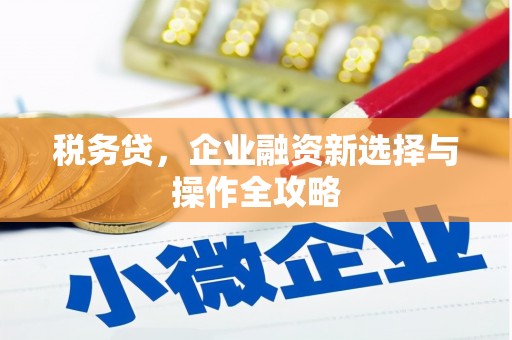 峨眉税务贷，企业融资新选择与操作全攻略
