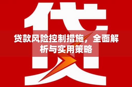 峨眉贷款风险控制措施，全面解析与实用策略