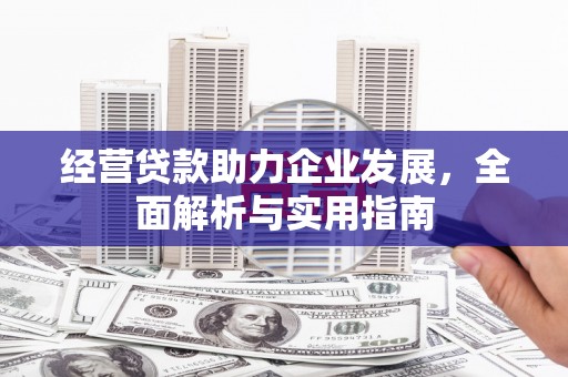 峨眉经营贷款助力企业发展，全面解析与实用指南