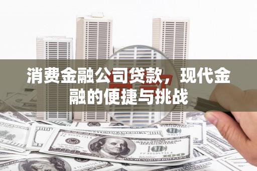 峨眉消费金融公司贷款，现代金融的便捷与挑战