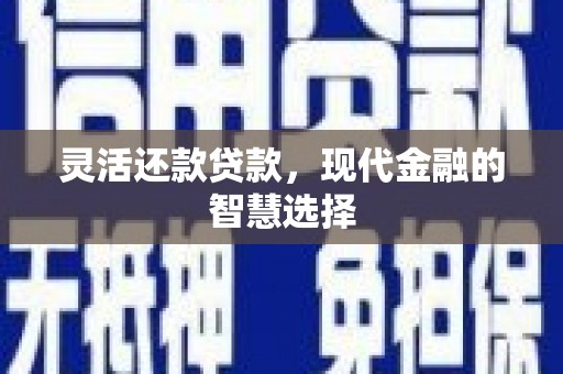 峨眉灵活还款贷款，现代金融的智慧选择