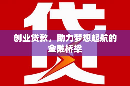 峨眉创业贷款，助力梦想起航的金融桥梁