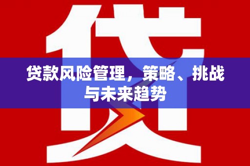 峨眉贷款风险管理，策略、挑战与未来趋势
