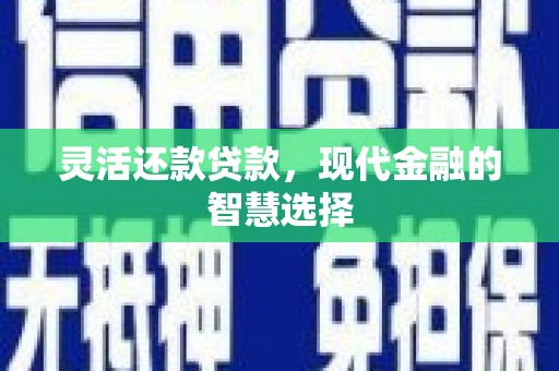 峨眉灵活还款贷款，现代金融的智慧选择