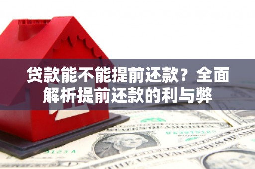峨眉贷款能不能提前还款？全面解析提前还款的利与弊