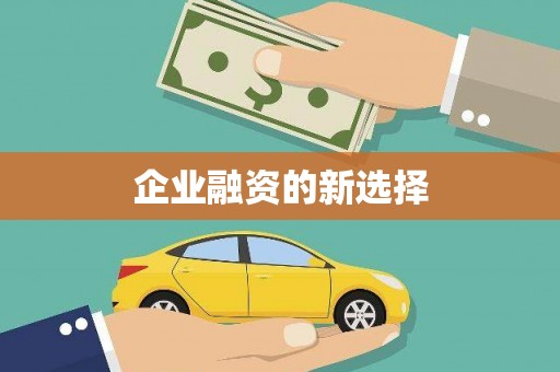 峨眉企业融资的新选择
