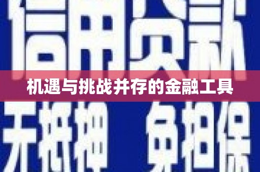 峨眉机遇与挑战并存的金融工具
