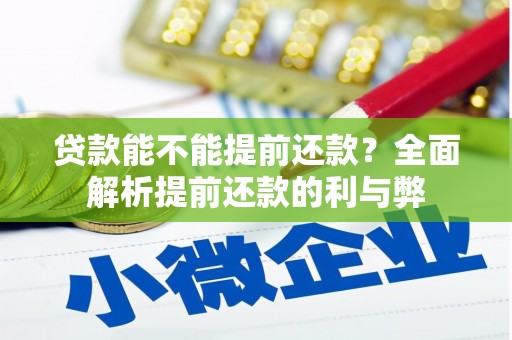 峨眉贷款能不能提前还款？全面解析提前还款的利与弊