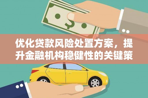 峨眉优化贷款风险处置方案，提升金融机构稳健性的关键策略