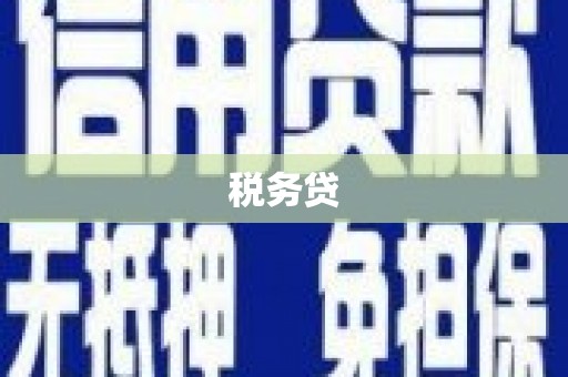 峨眉税务贷