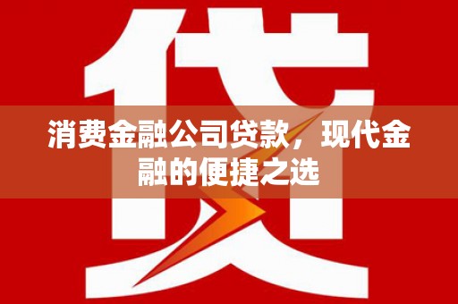 峨眉消费金融公司贷款，现代金融的便捷之选