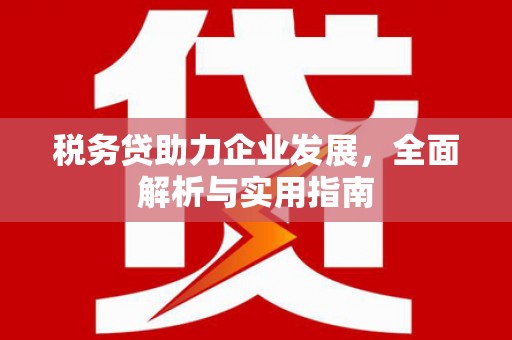 峨眉税务贷助力企业发展，全面解析与实用指南
