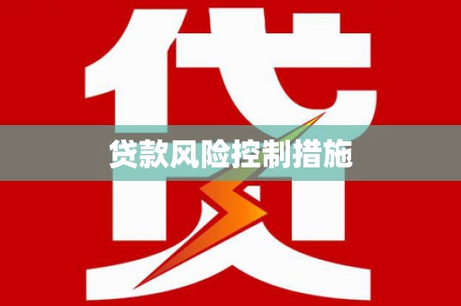 峨眉贷款风险控制措施