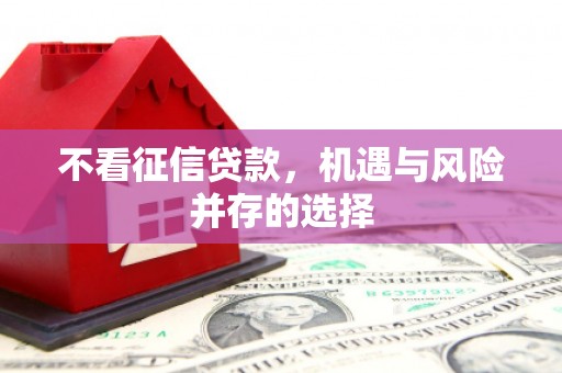峨眉不看征信贷款，机遇与风险并存的选择