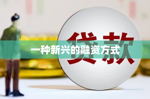 峨眉一种新兴的融资方式