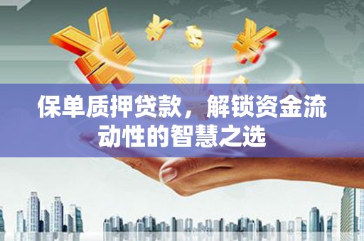 峨眉保单质押贷款，解锁资金流动性的智慧之选
